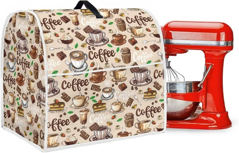 Kitchen Stand Mixer Cover - Dust Protection for 4.5-5 Qt Stand Mixer with Top Handle and Accessories Pockets