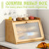 Countertop BMOSU Bread Box for Kitchen Large Capacity Corner Bread Box Farmhouse Bread Container Bread Storage Bread