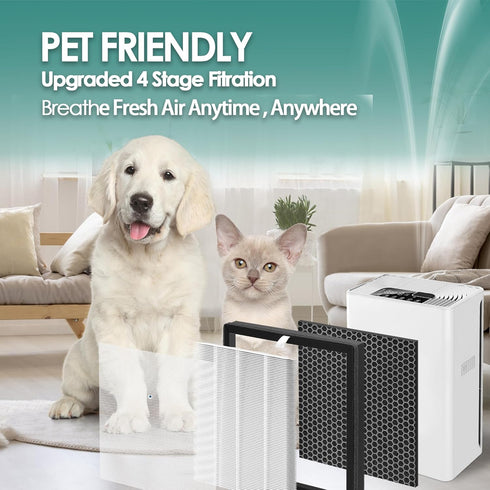 G3 H13 HEPA Filter Replacement, 3-Pack, Compatible with AMEIFU Air Purifier G3 and Vewior Air Purifier