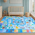 4x6 Kids Play Rug, Ultra-Soft Educational Animal & Season Shape Carpet, Non-Slip Washable Floor Mat for Nursery Bedroom