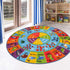 HEBE Kids Play Rug 4ft ABC Alphabet Numbers Shapes Educational Kid Area