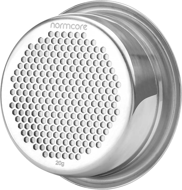 Normcore 58mm Portafilter Basket Coffee Filter, 20g Micro Sieve Double Layer, 304 Stainless Steel, 58.5mm Puck Screen