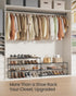 6-Tier 24-30 11.8 36.2 42.7 Inches, ULSA306BH01 SONGMICS Shoe Rack, Shoe Organizer, Metal Storage Shelf, Upright