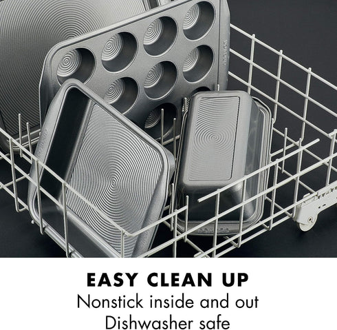Circulon Nonstick 12-Cup Muffin Tin, Gray Steel Bakeware