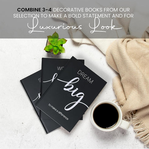 Set Decorative Books for Home Decor - Faux for decoration Coffee Table | Book Shelf Decor | Entryway | Console Table
