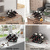 Wine Rack Countertop - Black Metal Wine Bottle Organizer for Home Bar, Kitchen, Cabinet, Tabletop (7 Bottles Capacity)
