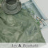 Leia 72 Inch Sheer Curtains Sage Green Panels Set of 2, Double Rod Pocket Window Living Room Curtain with Leaves, Light