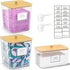 HomePekite 2+1 Pack Laundry Pods Container,Clear Laundry Detergent Powder Storage Containers,Laundry Room Organization