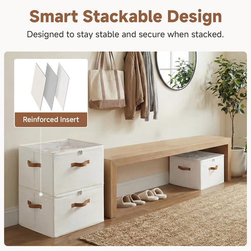 Closet, 16 Closet, StorageWorks Shoe Organizer for Shoe Storage Cubby Containers with Adjustable Dividers and Clear