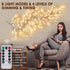 9.3ft 160LED, 8 Bexdir Enchanted Willow Vine Lights Vines for Home Decor Lighted Tree for Walls in Modes & Timer