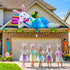 8FT OurWarm Easter Inflatables Outdoor Decorations, Lying Inflatable Easter Bunny Decor with Egg, Easter Blow Up Yard