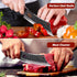 Huusk Japan Viking Knife with Sheath, Hand Forged Meat Cleaver, Full Tang Boning Knife for Outdoor Cooking