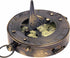 Vintage Navigational Compass, Functional Tool, Nautical Sundial Compass, Round Brass Finish