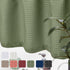 Waffle-Weave Textured Valance for Kitchen - Waterproof Window Curtains (60-inch x 18-inch, Sage, One Panel)
