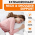 Cheer Collection Oversized V-Shaped Pillow for Side Sleepers, L-Shaped Pregnancy Pillow for Neck and Shoulder Support
