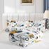 Datura home Sets Bulldozer Set 2 1 Kids Cartoon Excavator Bedding Comforter for Boy and Girls,Construction Truck Tree