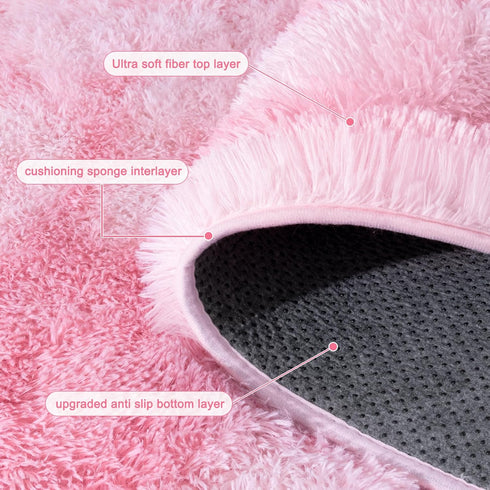 5x7 Rugs for Bedroom, Ultra Fluffy Fuzzy Shag Area Rug for Living Room, Modern Plush Soft Upgrade Non-Slip Carpet