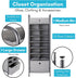 BIRDROCK HOME 12 Cubby Vertical Shoe Rack Organizer - Sturdy Metal Frame for Small Space Bedroom & Closet