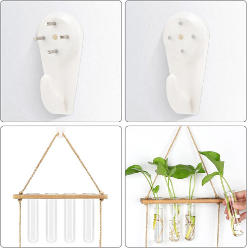 Hyindoor 2 8 Wall Hanging Planter Terrarium Tired Test Tube Vase Glass Planter Plant Propagation Station Plant Hangers