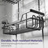 3 16 SWTYMIKI Bathroom Shower Caddy Hanging - Tier Rustproof Over Shower Head Organizer, No Drilling Bathroom Shelf