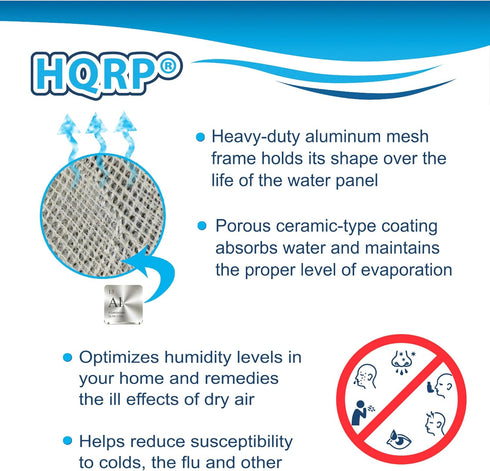 HQRP 2-pack Water Filter for Clean Comfort HE12 HE12A HE12M HE12MM Humidifiers, HEP-GA10 Replacement