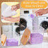 3 Pack Set, efluky Laundry Pods Container & Dryer Sheet Holder Clear Laundry Room Organization Containers with Bamboo