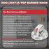 TOMOON DG64-00473A Range Stove Knobs Replacements for Samsung Gas Range Oven, Stainless Steel Control Dial