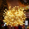 33 FT 100LEDs Christmas Lights Plug in,Outdoor Indoor Connectable Fairy Lights with