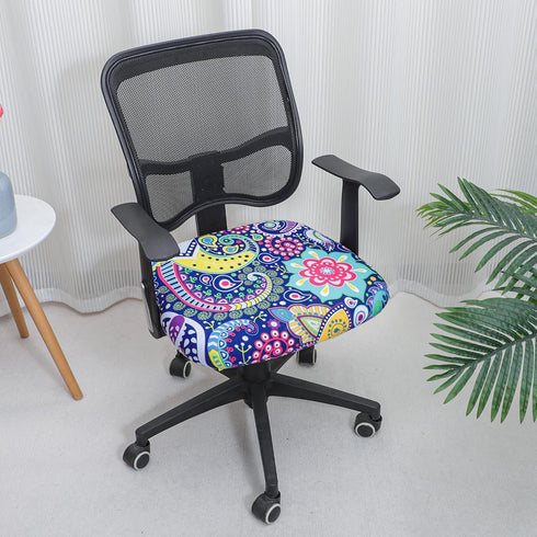 FORCHEER Office Chair Seat Covers, Stretch Desk Chair Seat Cover (Paisley)