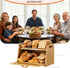 Required(14.9" 9.8" 9.4") BAMBANG Extra Large Bread Box, Bread Box for Homemade Bread, Bamboo Wooden Bread Storage