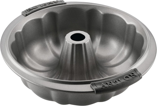 Anolon Advanced Nonstick Fluted Mold Baking Pan, 9.5 Inch, Carbon Steel, Gray