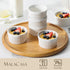 MALACASA Ramekins, 4 oz Oven Safe Porcelain Creme Brulee Cups, Set of 6 White Baking Bowls