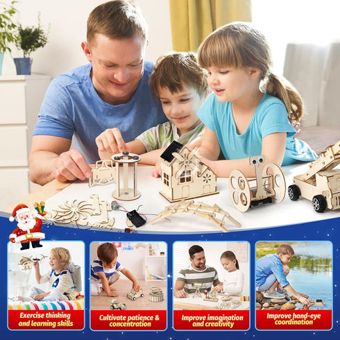 GULYMNA 24Pcs 2025 Countdown Stem Christmas Advent Calendar Diy STEM Advent Calendar Educational Science Kit Building