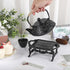 Sumnacon Cast Iron Tea Pot Warmer with Tealight Candle Holder, Sturdy Stand for Office Party or Desk