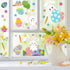 CCINEE Cute Easter Window Cling Stickers, Bunny Easter Eggs Decals for Home Decoration (12 Sheets)