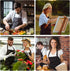 slqlgd 2 Pack 2 adjustable apron with pockets for men and women, waterproof and oil Resistant