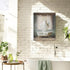 Funny Ghost Bathroom Canvas Wall Art - White Ghost Picture for Farmhouse Bathroom Decor, Framed 12"x16"