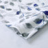 Valance for Windows, Watercolor Leaves Print Rod Pocket, 52 x 14 Inches, Blue/Gray