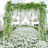 HANDIC Wisteria Garland 5pack - 33Ft Artificial Fake Wisteria Vine Hanging Flowers Fake Vines Plants