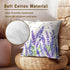 Sweetshow Spring/Summer 18 18 Inches Set 2 Purple Lavender Pillowcovers Purple Flowers Leaves Throw Pillow Covers