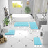 OLANLY Bathroom Rugs 30x20: Extra Soft Absorbent Chenille Bath Mats, Non-Slip, Quick Dry, Machine Washable Sky Blue