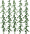 mizii 5 Pack 395" Artificial Vines Ivy Garland, Fake Vine with Realistic Silk Green Leaves for Indoor Outdoor Home Decor
