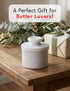 4.25'' Inches Counter Counter Radicaln Marble Butter Keeper White Handmade French Butter Holder For Kitchen Decor Ideal
