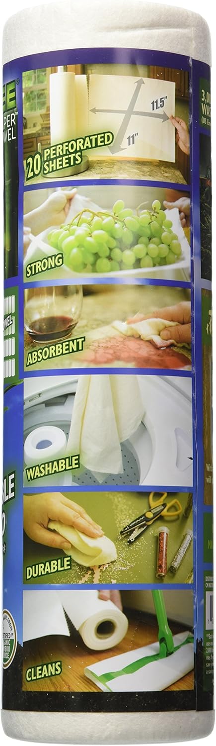Bambooee 20 Reusable Bamboo Towel ( Single roll, each roll comes with sheets of Bamboee Towels)