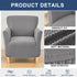 1-Piece, 30x25x25 inches, 34 HAOYONG Banquet Armchair Slipcover - Premium Stretch Jacquard Chair Cover, Removable