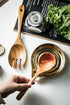 LAUCHUH Ceramic Spoon Rest for Stove Top, Large Utensil Holder for Kitchen Countertop, Mother's Day Gifts, 5 inch (Gold)