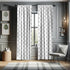 Ambesonne Black and White Window Curtains, 2-Panel Set with Monochrome Pineapple Design, 28" x 63", White and Black