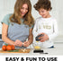 Set Zulay Kitchen Large Premium Garlic Press Rust Proof & Dishwasher Safe, Bigger Bowl Garlic Mincer Tool with Silicone