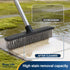 65" Yocada Stainless Steel Wire Scrub Brush with Long Handle Heavy Duty Outdoor Wire Metal Brush Scrubber Broom