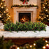 2PCS Bailikang Christmas Artificial Pine Needles Branches Table Decor with Red Berry Pine Cones Greenery Stems